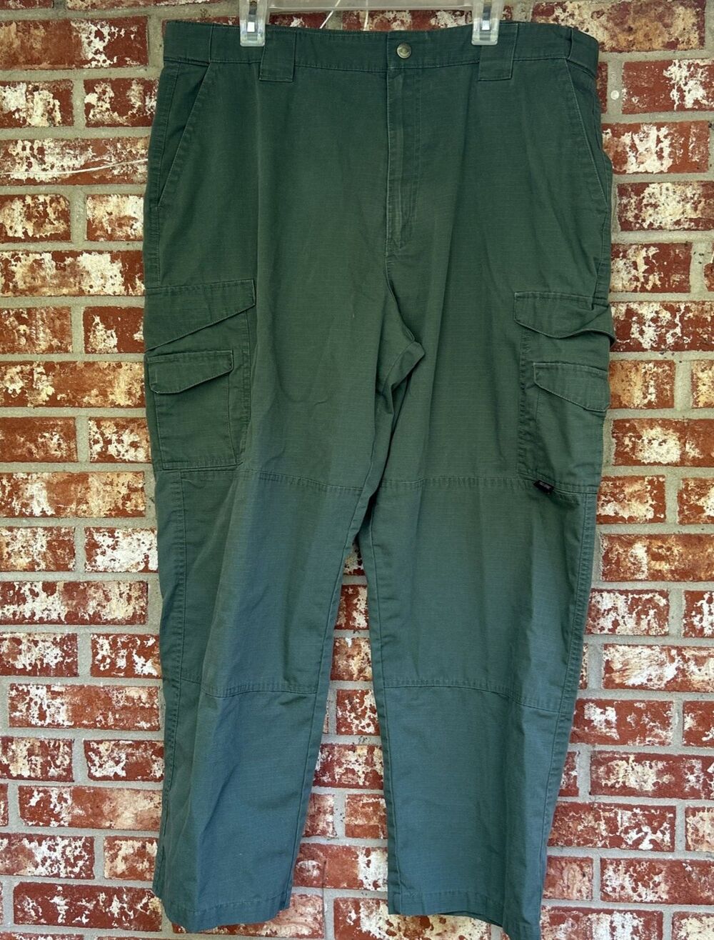 Tru-Spec Tactical Cargo Pants Mens 40x30 Green Utility Ripstop Workwear Outdoor